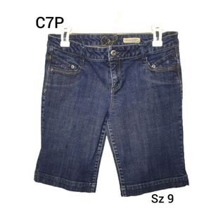 Women's Bermuda Shorts Stretch Denim Bermuda Jean Shorts 9 NWOT